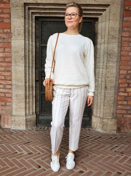 Modalstrick - Waffle Knit - 80cm Panel - ecru - Waffle Fall