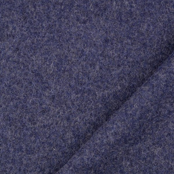 RESTSTÜCK 1,20m !!! - Walkloden - meliert - marine