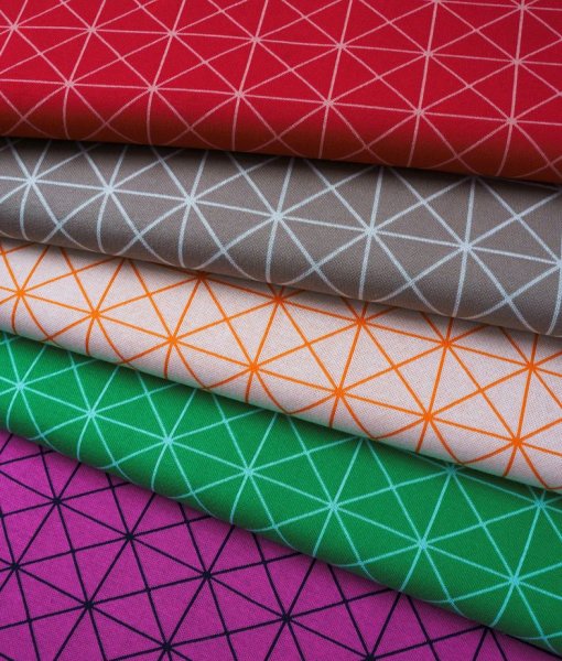 Bio Jacquard - Cross Square - A89/A17 - sabbia/meringa - Wonderland - Hamburger Liebe - Albstoffe