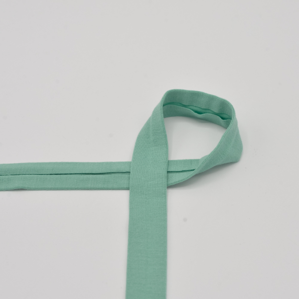 Schrägband - Viskosejersey - mint - 20mm