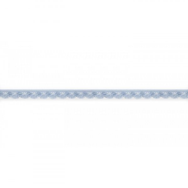 Spitzenborte elastisch - Bogen - blue
