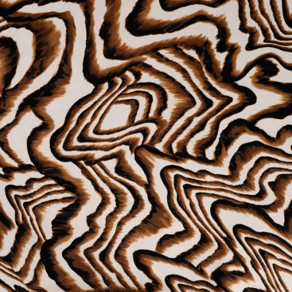 Viskosestretch - Zebra Brush Strokes - sand/black