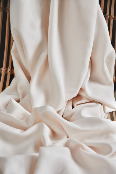 Viskose mit LENZING™ ECOVERO™ Fasern - Solid - creamy white - mind the Maker