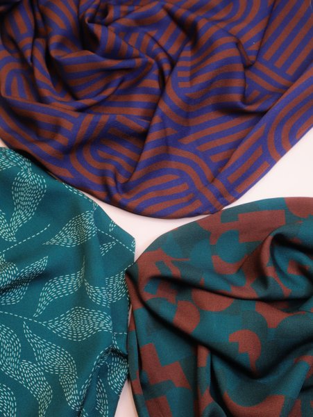 Viskose Twill mit LENZING™ ECOVERO™ Fasern - Lulu - teal - Mind the Maker