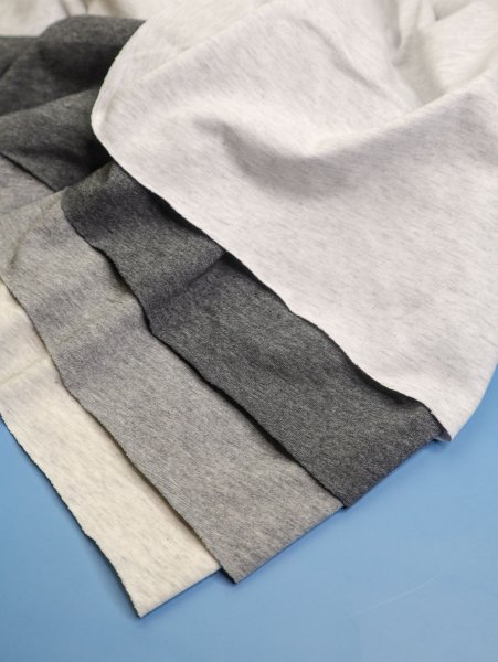 Baumwoll Bündchen - 1x1 Rib - melange - mid grey - Mind the Maker