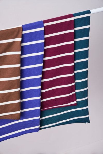 RESTSTÜCK 0,60m !!! - Nova Stripe mit TENCEL™ Modal - cherry/shell - meetMilk