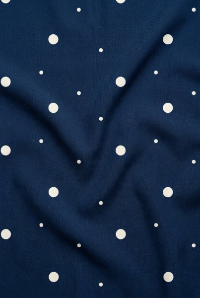 Viskose Twill mit LENZING™ ECOVERO™ Fasern - Dainty Dot - blue - Mind the Maker