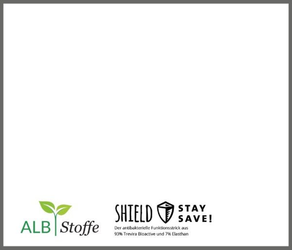 RESTSTÜCK 90cm !!! -  SHIELD PRO Jersey - uni - A01 - weiß - antimikrobiell - Albstoffe - Hamburger Liebe