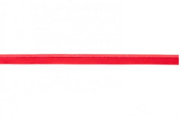 Paspelband elastisch - rot - 9 mm