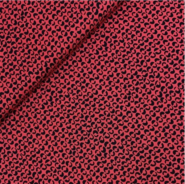 Viskose - Broken Dots - marsala