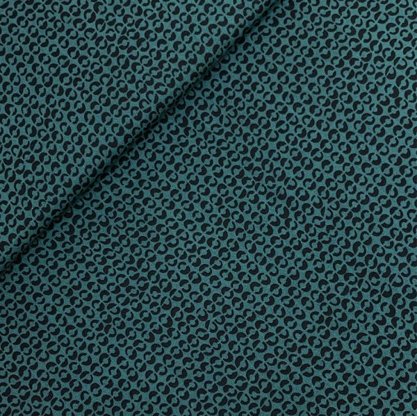 Viskose - Broken Dots - petrol
