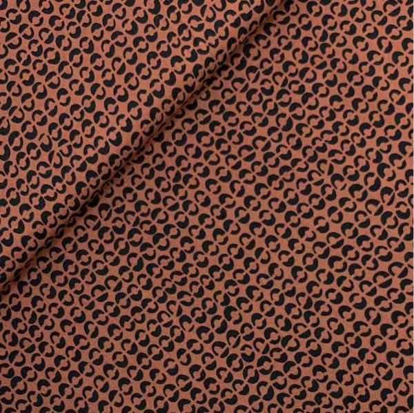 Viskose - Broken Dots - tobacco
