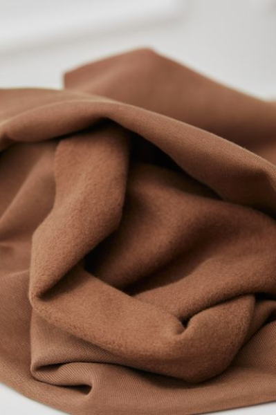 RESTSTÜCK 1,80m !!! - Organic Sweat - basic brushed - dust brown - Mind the Maker