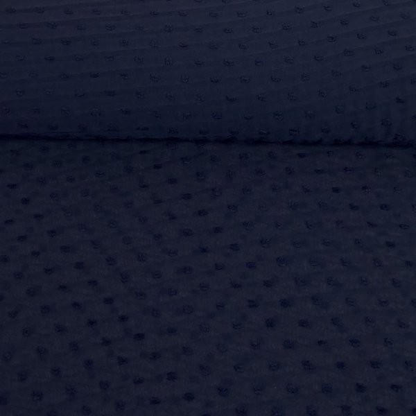 Crepe - uni - dunkelblau