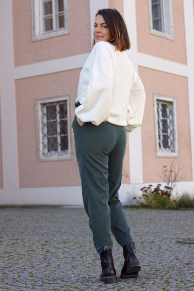 Stretch Twill mit TENCEL™ - deep green - meetMilk