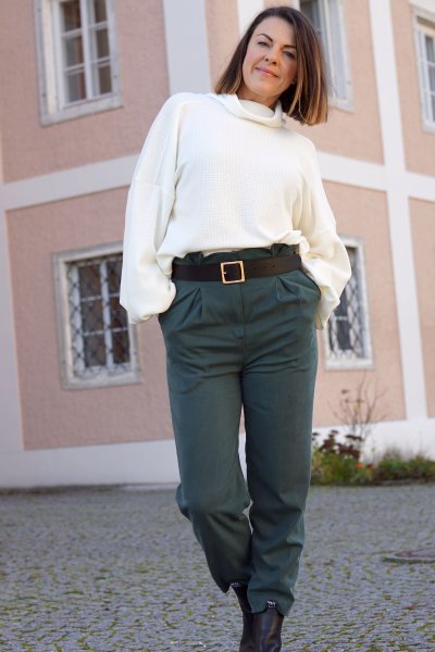 Stretch Twill mit TENCEL™ - deep green - meetMilk