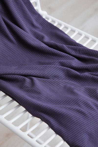Derby Ribbed Jersey mit TENCEL™ - pansy purple - MeetMilk