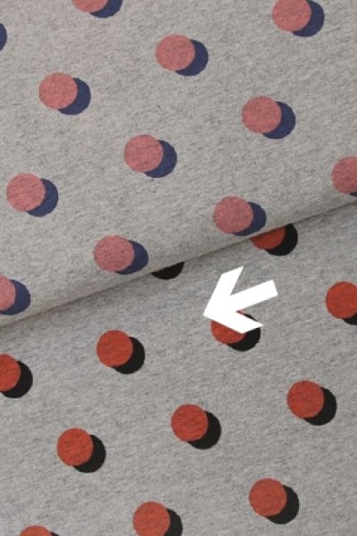 French Terry - Dots - rot - Park Lane - Hamburger Liebe