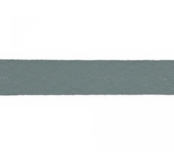 Schrägband - Musselin - 20mm - dusty blue