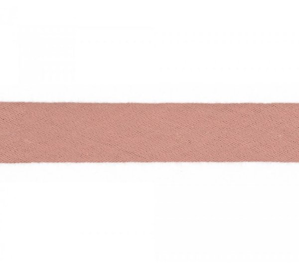 Schrägband - Musselin - 20mm - dusty rose