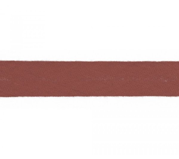 Schrägband - Musselin - 20mm - dusty terra