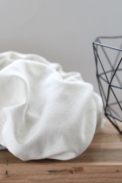 B-WARE !!! - RESTSTÜCK 55cm !!! - Flamé Cotton Interlock - white sand - Mind the Maker