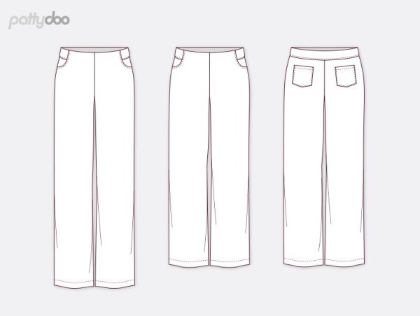 Papierschnittmuster - Florence - Sommerhose - Damen - Pattydoo