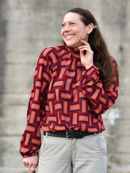 Viskose - Braid Stripe - burgundy - Geoluxe by Ki-ba-doo - Swafing