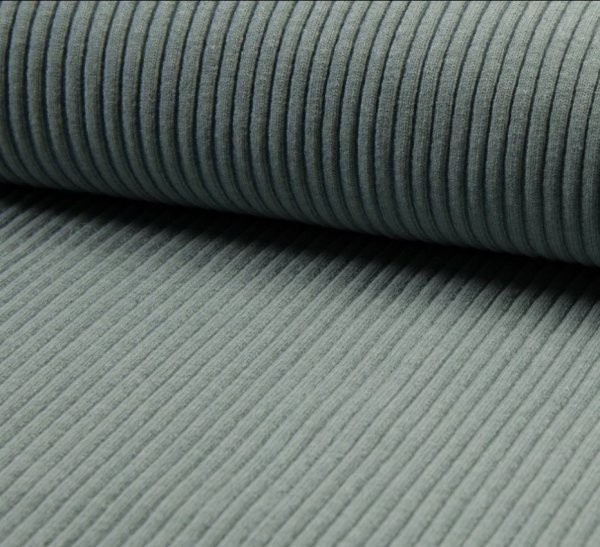 Bündchen Schlauch - Heavy Rib - dusty mint melange