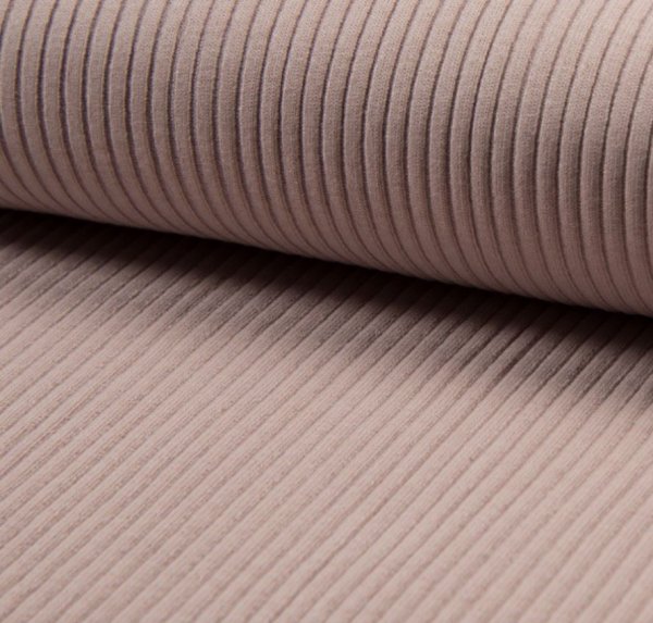 Bündchen Schlauch - Heavy Rib - dusty pink melange