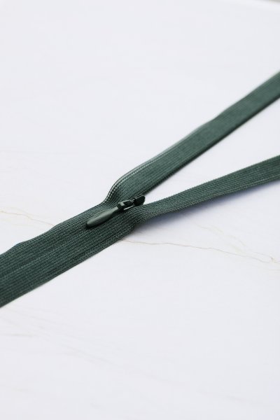 Reißverschluss - nahtverdeckt - 60cm - bottle green - Mind the Maker