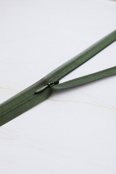 Reißverschluss - nahtverdeckt - 60cm - khaki - Mind the Maker
