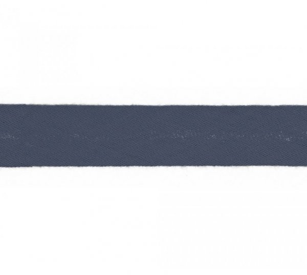 Schrägband - Musselin - 20mm - jeans