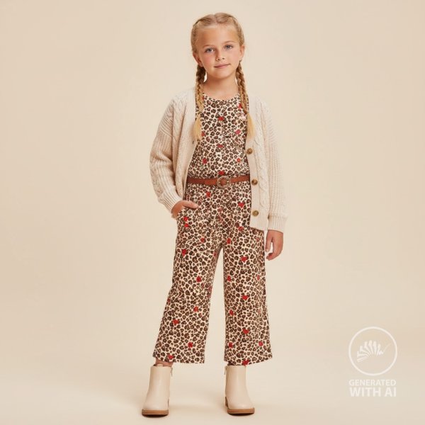 Jersey - Heart Leo - brown/sand