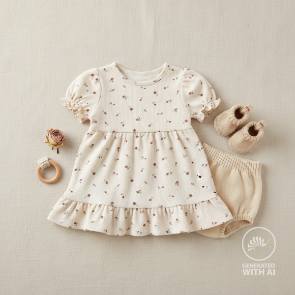 Rib Jersey - Bella Bloom - ecru