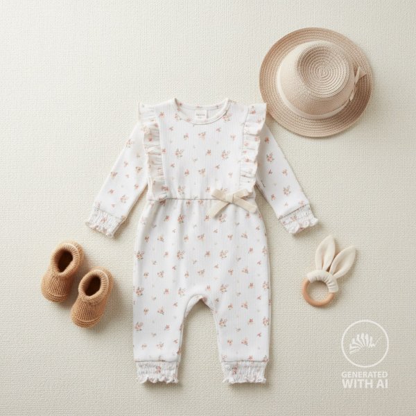 Rib Jersey - Emilia Bloom - ecru