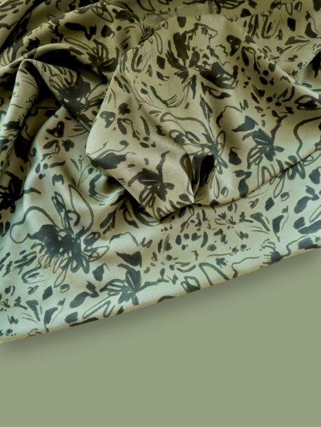 Viskose Twill mit LENZING™ ECOVERO™ Fasern - Lydia - olive - Mind the Maker