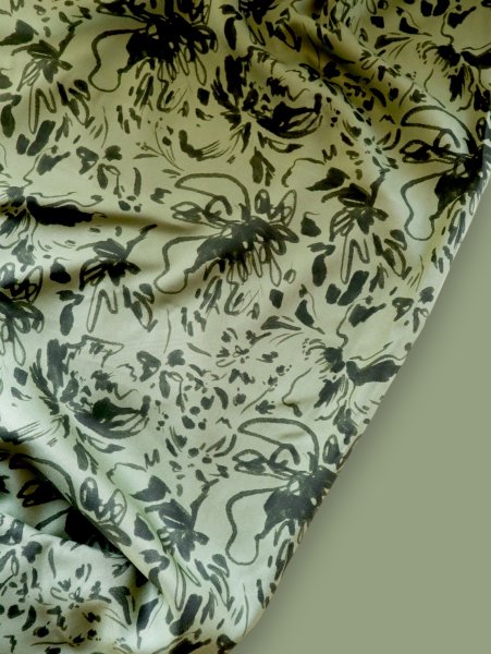 Viskose Twill mit LENZING™ ECOVERO™ Fasern - Lydia - olive - Mind the Maker