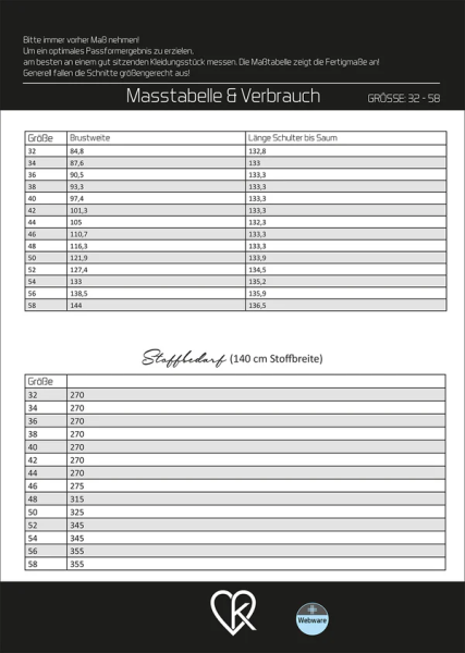 Papierschnittmuster - Shanna - langes A-Linien Kleid - Damen - Kibadoo