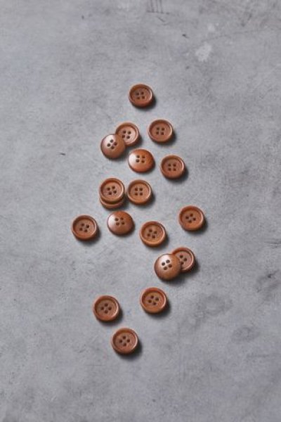 Knopf Corozo - Dish - 15 mm - rust - meetMilk