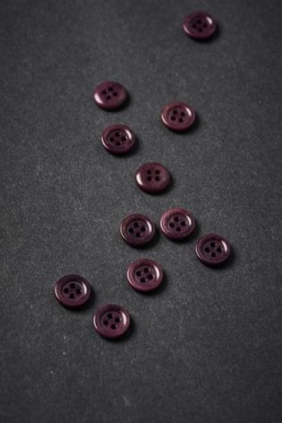 Knopf Corozo - Frame - 11 mm - maroon - meetMilk