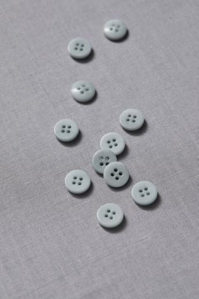 Knopf Corozo - Plain - 11 mm - blue mist - meetMilk
