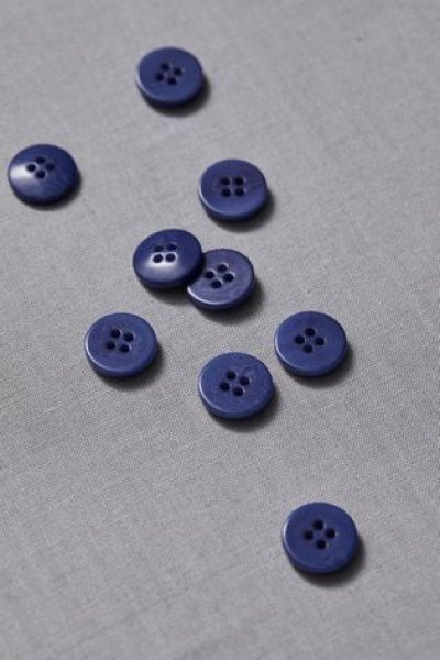 Knopf Corozo - Plain - 15 mm - lapis - meetMilk