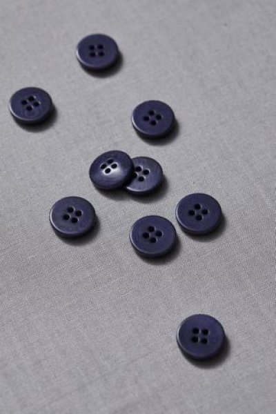 Knopf Corozo - Plain - 15 mm - blueberry - meetMilk