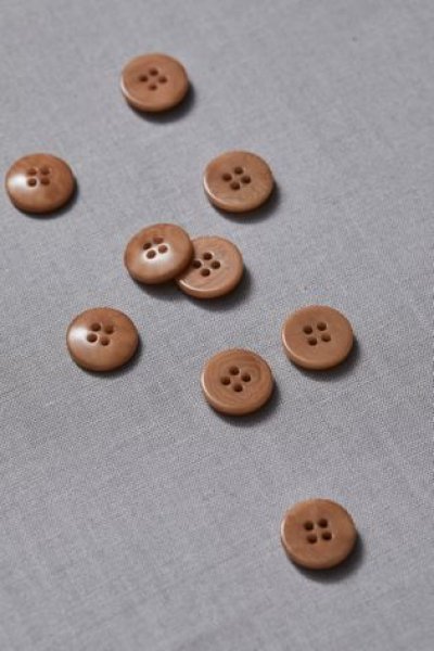 Knopf Corozo - Plain - 15 mm - mustard - meetMilk