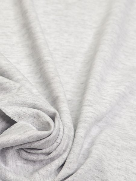 Baumwoll Jersey - melange - light grey - Mind the Maker