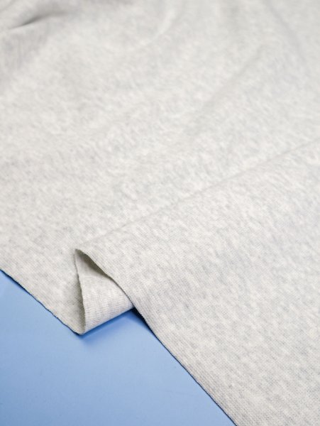 Baumwoll Bündchen - 1x1 Rib - melange - light grey - Mind the Maker