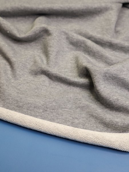 Baumwoll Sweat - melange - mid grey - Mind the Maker