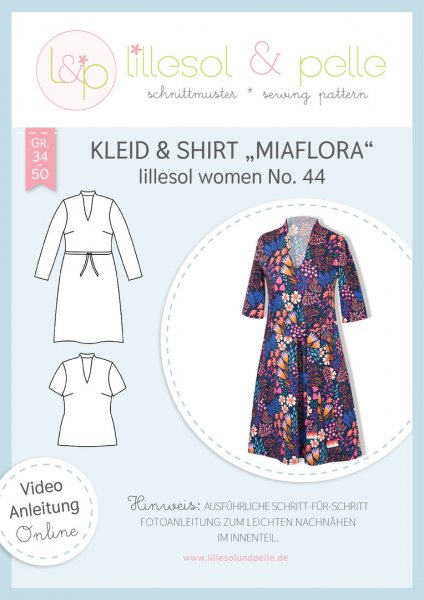 Papierschnittmuster - Kleid & Shirt - Miaflora No. 44 - Damen - Lillesol & Pelle