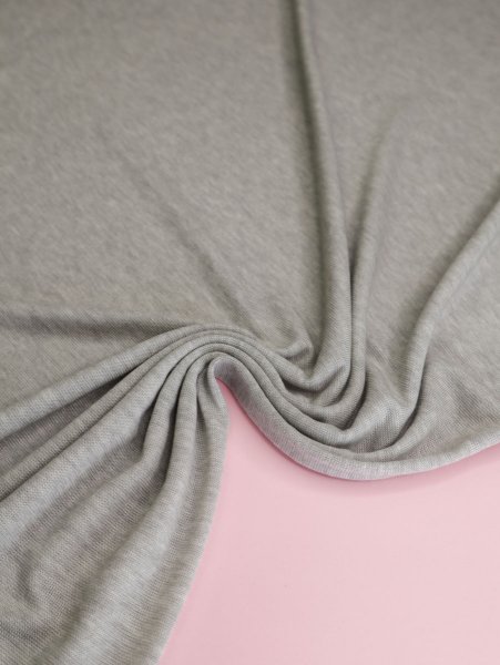 Merino Strick Jersey mit TENCEL™ - Miles - light grey melange - MeetMilk